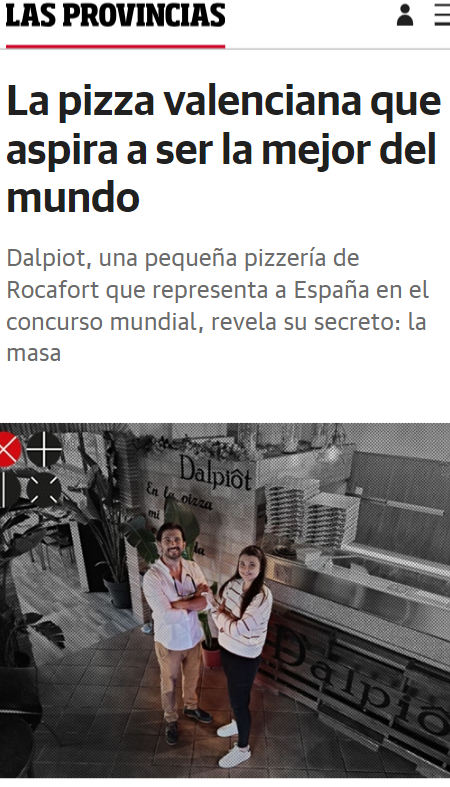 Dalpiot Las Provincias Mejor Pizzería Valencia